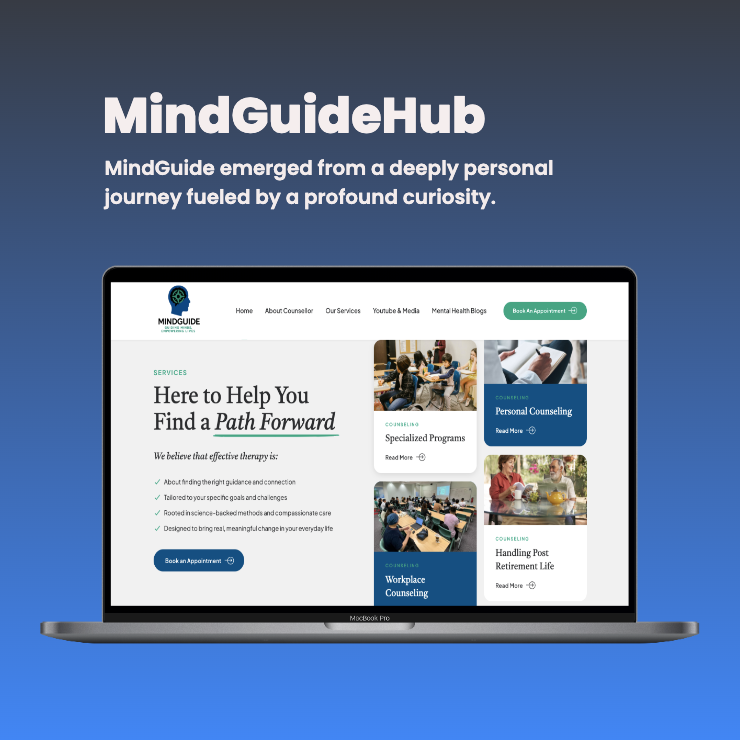 MindGuideHub Website Development Project - Stintlief Technologies