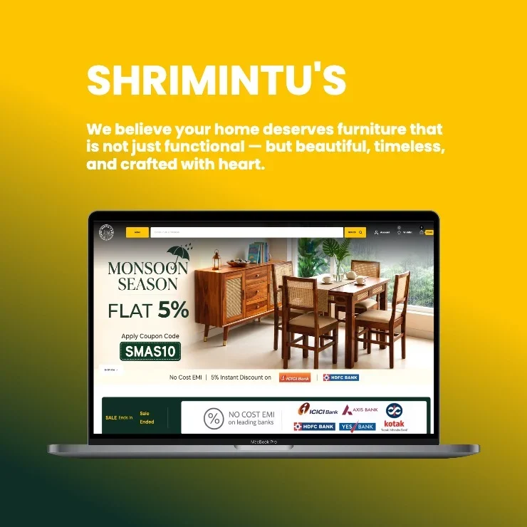 Shrimintus Website Development Project - Stintlief Technologies